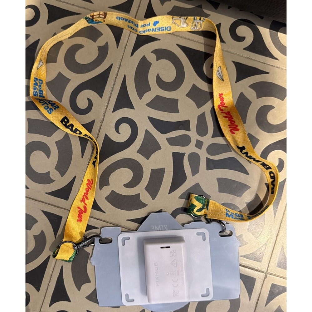 Bad Bunny DTMF London Show Memorabilia Camera & Lanyard 2026 . - Picture 2 of 3